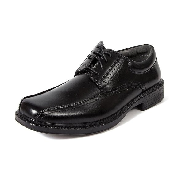 NiB Deer Stags\' Mens Lace Up Comfort Sole Oxford Shoe Black Size 13 M $60 RY1354